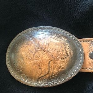 Women’s vintage California cowboy country western leather  belt